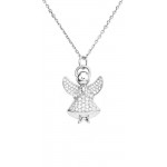 Immagine della Collana Amen Angeli in argento con zirconi da donna A3BB
