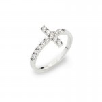 Image of the Amen Cross Ring for women ACOBB