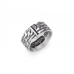 Amen Lord's Prayer Ring in Italian ANPNB