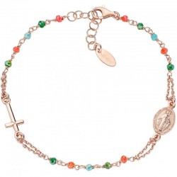 Bracciale Rosario Amen in argento con cristalli donna BRO10RCVT3