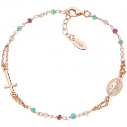 Bracciale Rosario Amen in argento con cristalli donna BRO10RRRV3