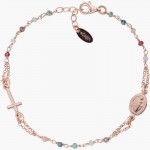Immagine del Bracciale Rosario Amen in argento con cristalli donna BRO25RMU3
