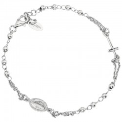 Amen Silver Rosary Bracelet BROB3