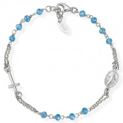 Bracciale Rosario Amen in argento con cristalli BROBC3