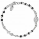 Immagine del Bracciale Amen Rosari in argento con cristalli BROBG3