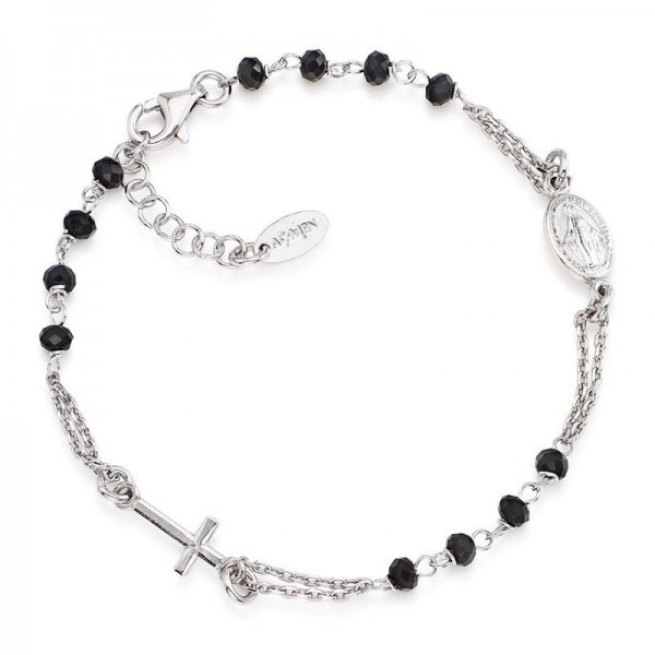 Amen Rosenkranz Armband aus Silber mit Kristallen BROBN3 Amen Rosenkranz Armband aus Silber mit Kristallen BROBN3 kaufen