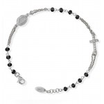 Amen Silver Rosary Bracelet with crystals BROBNZ3 Buy Amen Silver Rosary Bracelet with crystals BROBNZ3