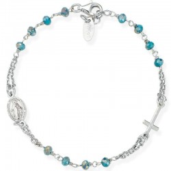 Bracciale Amen Rosari in argento con cristalli BROBP3