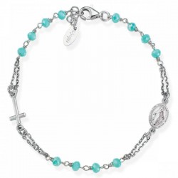Bracciale Amen Rosari in argento con cristalli BROBT3