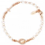 Imagen de la Pulsera Rosario Amen en plata y perlas para mujeres BRORBZ-M3