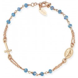 Bracciale Rosario Amen in argento con cristalli BRORC3