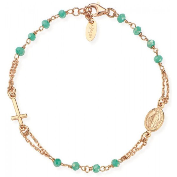 Immagine del Bracciale Amen Rosari in argento con cristalli BRORM3