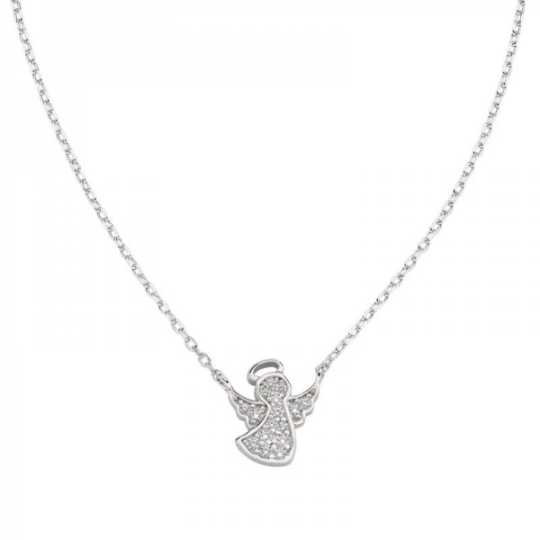 Immagine della Collana Amen Angeli in argento con zirconi da donna CLABBZ