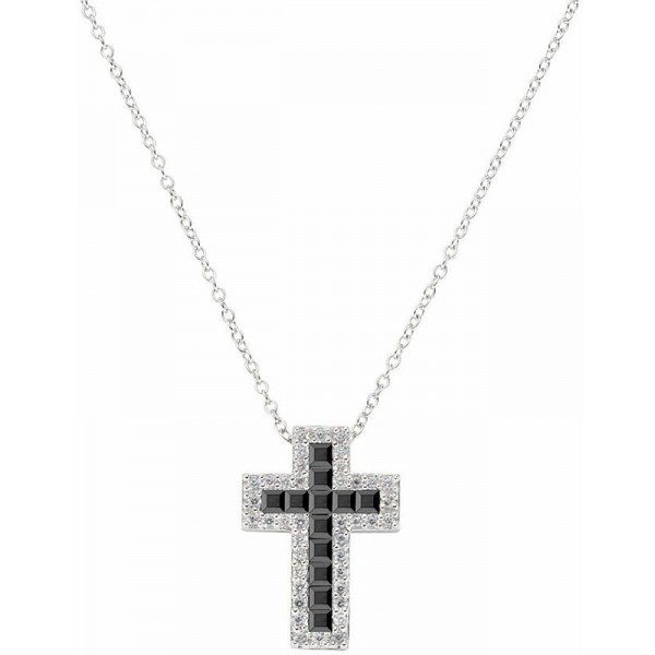 Amen Kreuz Kette aus Silber mit Zirkonia für Damen CLCRREBBNZ1 Bild der Amen Kreuz Kette aus Silber mit Zirkonia für Damen CLCRREBBNZ1