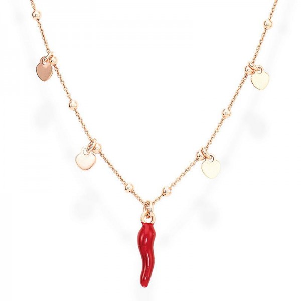 Buy Amen Ladies Necklace Cornetti CLCSHRR