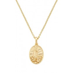 Image of the Amen Our Lady of Fatima Medal Necklace for ladies CLFAGP
