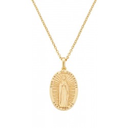 Image of the Amen Our Lady of Guadalupe Medal Necklace for ladies CLGUGM