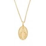 Image of the Amen Miraculous Medal Necklace for ladies CLMIGM
