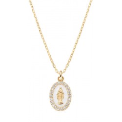 Image of the Amen Miraculous Medal Necklace for ladies CLMISMGB