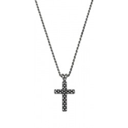 Amen Silver Cross Necklace for men CLUCSAN1