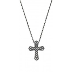 Amen Silver Cross Necklace for men CLUCSAN2