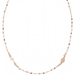 Collier Chapelet Amen en argent avec cristaux pour femmes CRO10RARTO3