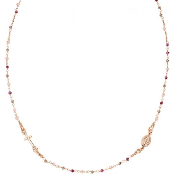 Image du Collier Chapelet Amen en argent avec cristaux pour femmes CRO10RARTO3