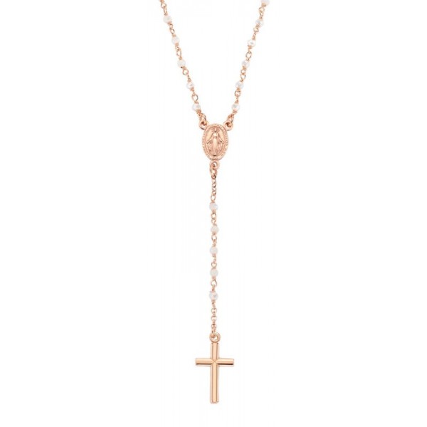 Comprar Collar Rosario Amen en plata con cristales para mujeres CRO10RBI4