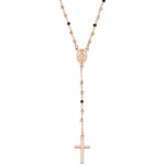 Collar Rosario Amen en plata con cristales para mujeres CRO10RMMM4 Imagen del Collar Rosario Amen en plata con cristales para mujeres CRO10RMMM4