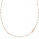 Image of the Amen Silver Rosary Necklace with crystals for ladies CRO10RVVV3