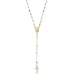 Collar Rosario Amen en plata con cristales para mujeres CRO25GMUV4 Imagen del Collar Rosario Amen en plata con cristales para mujeres CRO25GMUV4