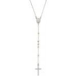 Image du Collier Chapelet Amen en argent pour femmes CRO30BBRGD