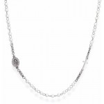 Imagen del Collar Rosario Amen en plata y perlas para mujeres CROBBZ-M3