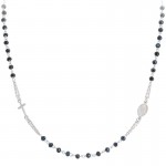 Image du Collier Chapelet Amen en argent avec cristaux CROBG3