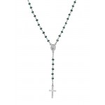 Acheter Collier Chapelet Amen en argent avec cristaux pour femmes CROBVB4