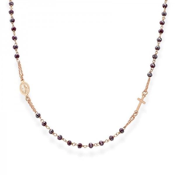 Acheter Collier Chapelet Amen en argent avec cristaux CRORA3