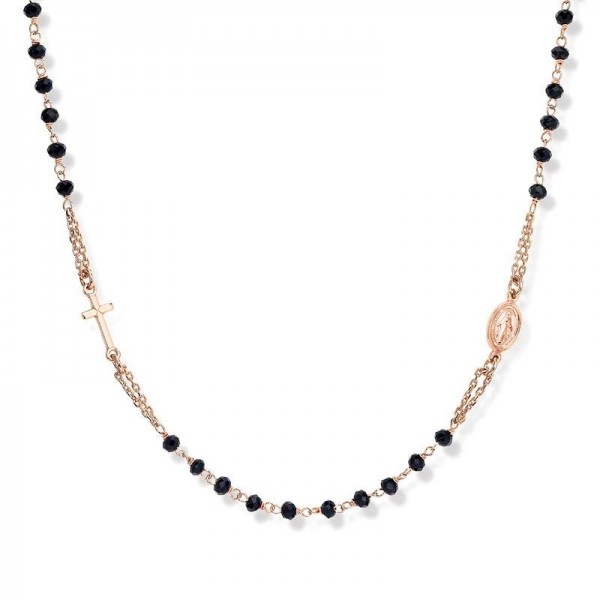 Acheter Collier Chapelet Amen en argent avec cristaux CRORN3