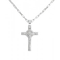 Amen Silver Cross Necklace for men CRUO