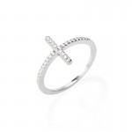 Image of the Amen Cross Ring for women RCRBBZ