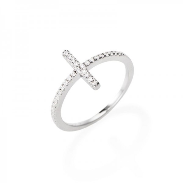 Image of the Amen Cross Ring for women RCRBBZ