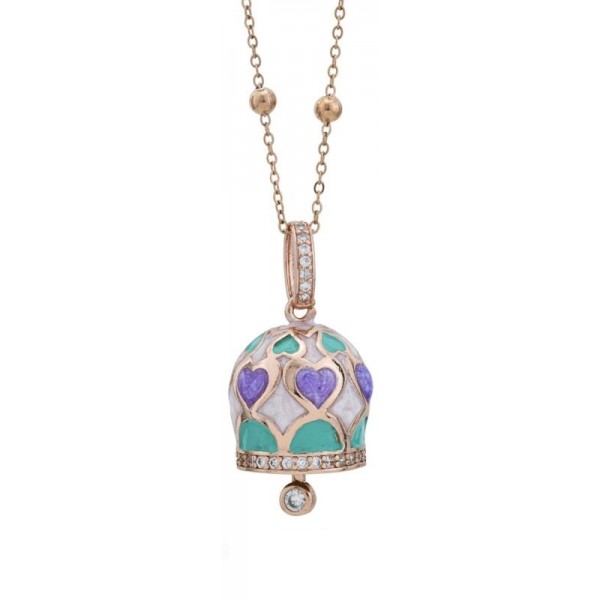 Image du Collier Femme Boccadamo avec Clochette Porte-Bonheur CL/GR22