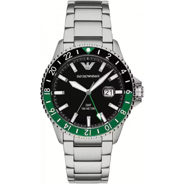 Image of the Emporio Armani Steel Mens Watch AR11589 GMT