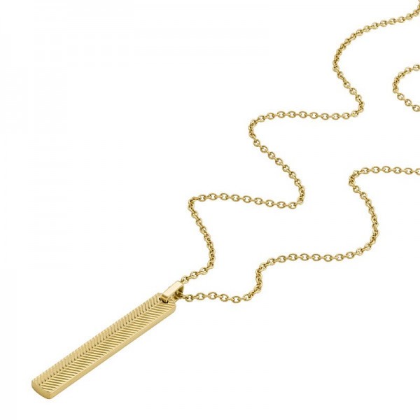 Fossil Harlow - Mens Steel Necklace - JF04609710 Image of the Fossil Harlow - Mens Steel Necklace - JF04609710