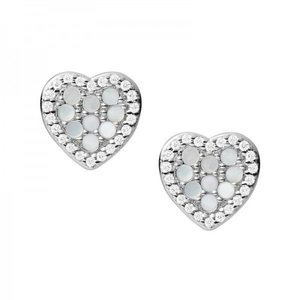 Buy Fossil Ladies Earrings Sterling Silver JFS00568040