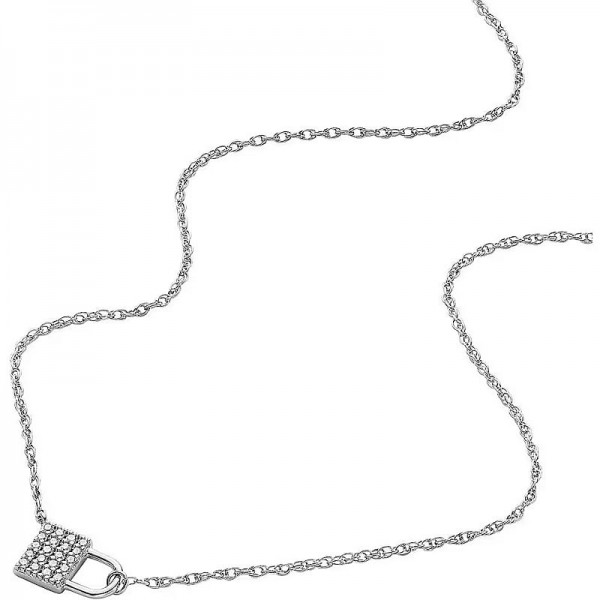 Collar Fossil Sterling Silver de mujer JFS00624040 Imagen del Collar Fossil Sterling Silver de mujer JFS00624040