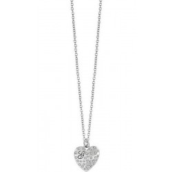 Buy Guess Ladies Necklace Glossy Hearts UBN51471