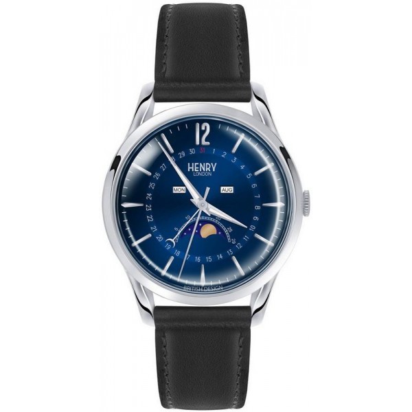 Henry London Unisex Watch Knightsbridge HL39-LS-0071 Moonphase Quartz Buy Henry London Unisex Watch Knightsbridge HL39-LS-0071 Moonphase Quartz