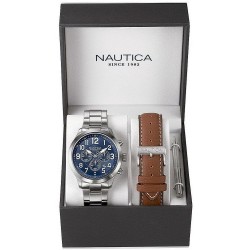 Buy Nautica Men's Watch NCC 01 Box Set NAI18509G Chronograph