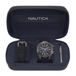 Buy Nautica Men's Watch Miami Flags Box Set Multifunction NAPMIA008