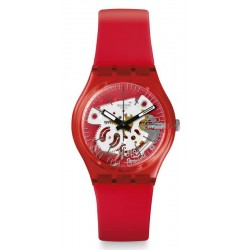 Swatch Unisexuhr Gent Rosso Bianco GR178